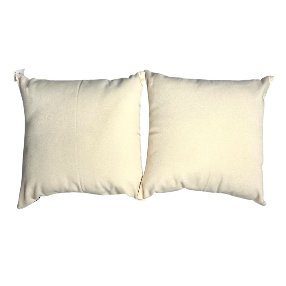 NWT Indoor/Outdoor Throw Pillows Sally Eckman Roberts Art‎ Butterfly Flowers 18” - Picture 7 of 10